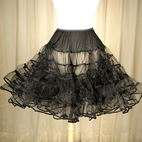 Tea Length Ruffled Chiffon Petticoat Crinoline