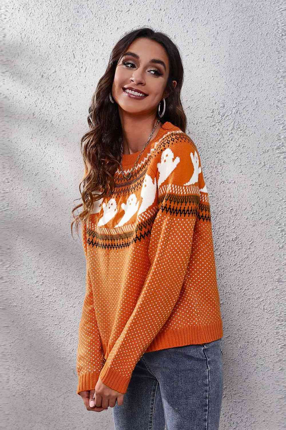 Halloween Ghost Sweater