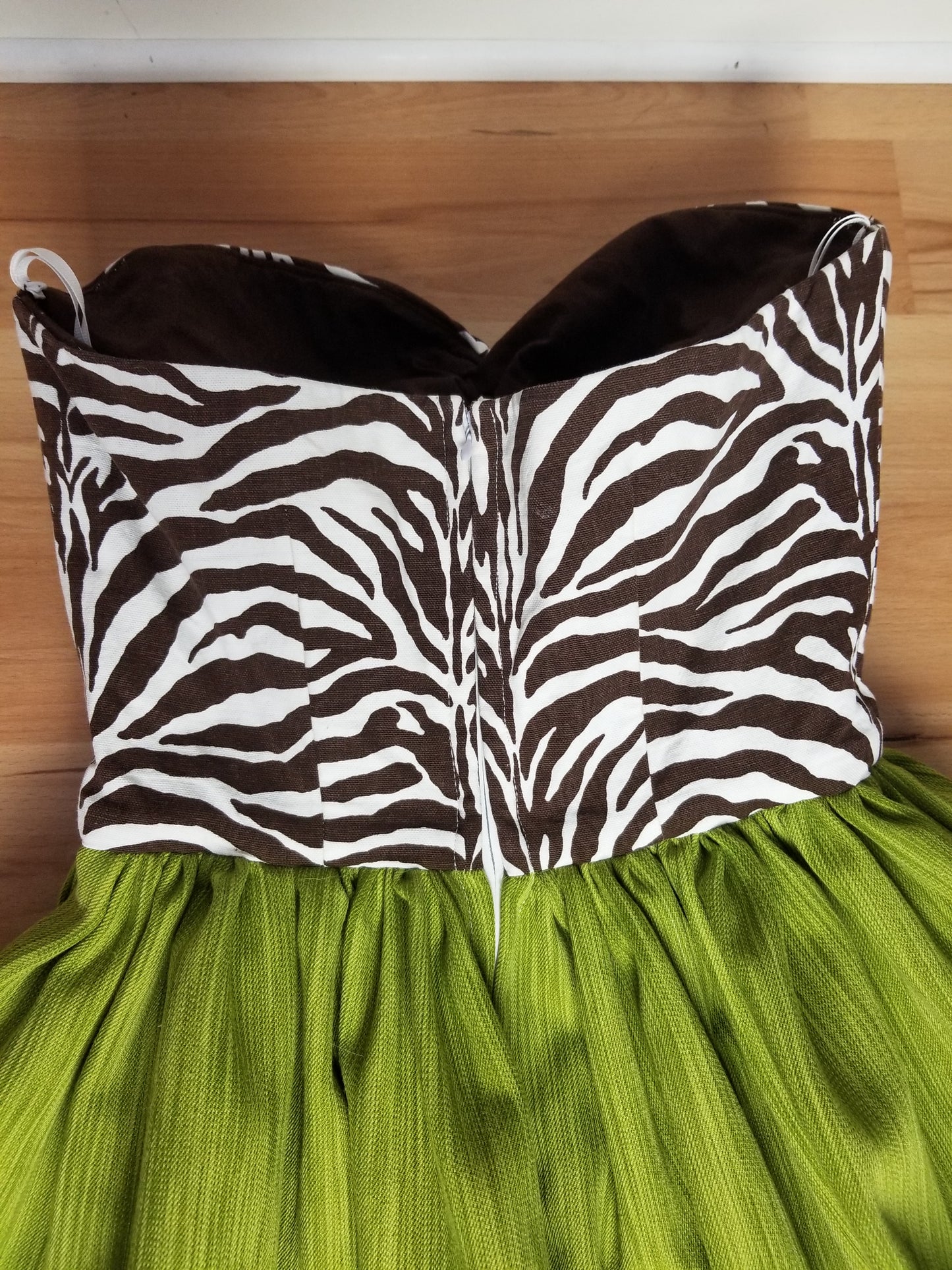 Zebra Chartruese Women's Dress by PMdesigns by Pamela Marie