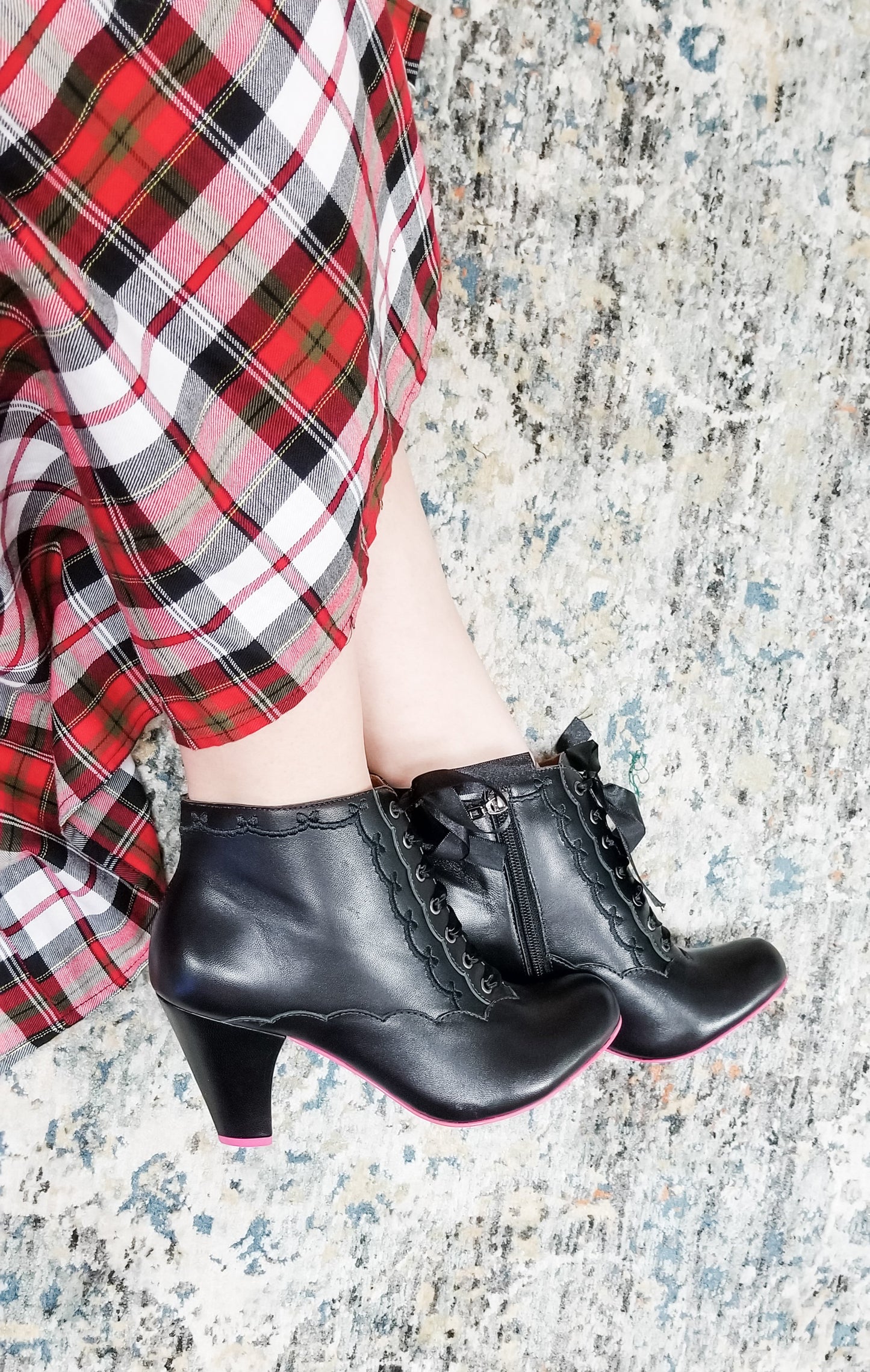 Embroidered Lace Booties by Cristofoli