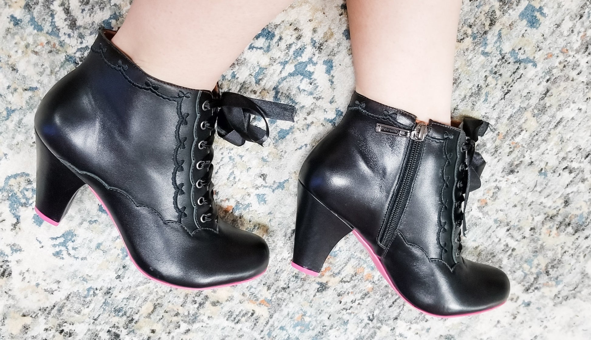 Embroidered Lace Booties by Cristofoli
