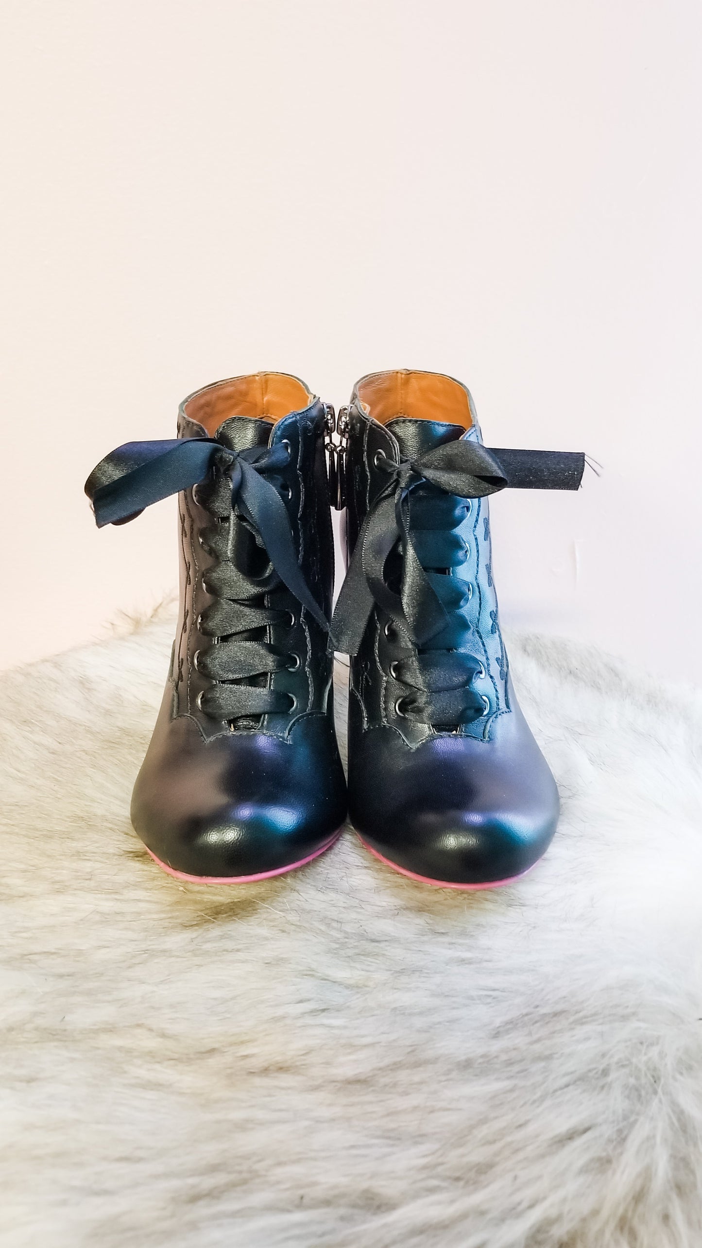 Embroidered Lace Booties by Cristofoli