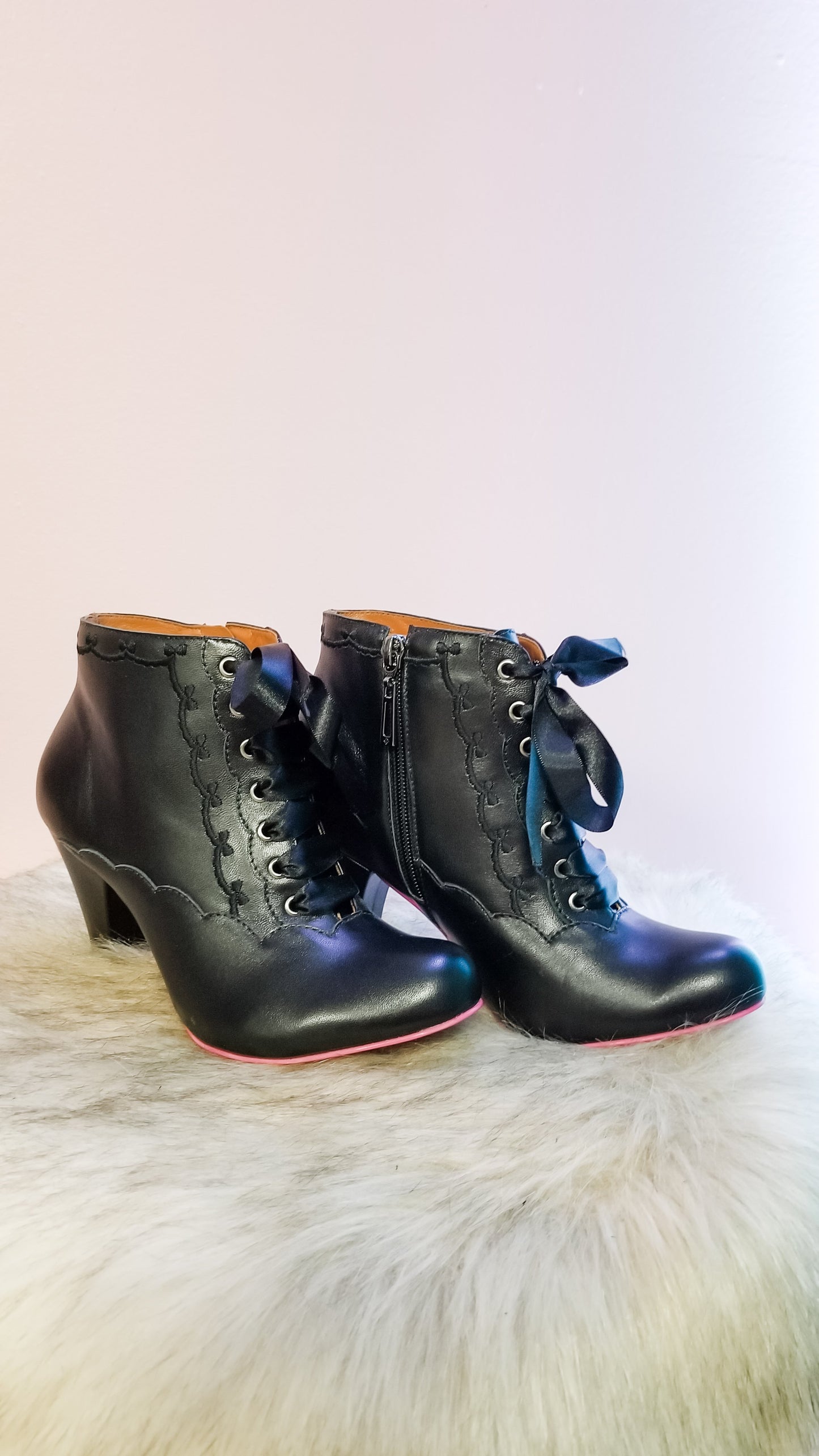 Embroidered Lace Booties by Cristofoli