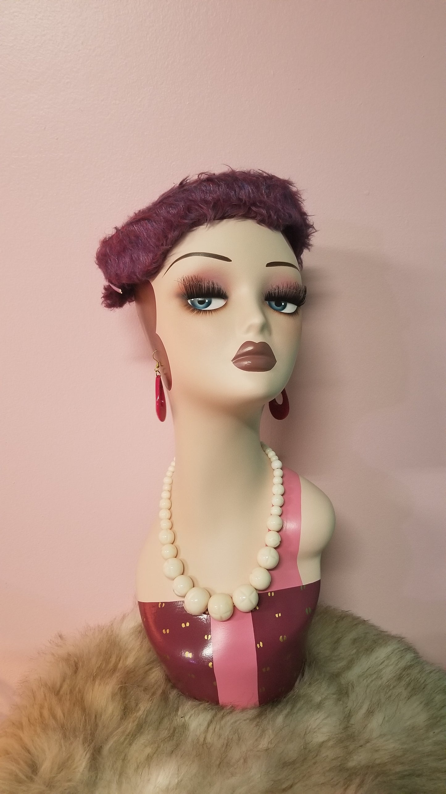 1950's-60's Purple Vintage Hat