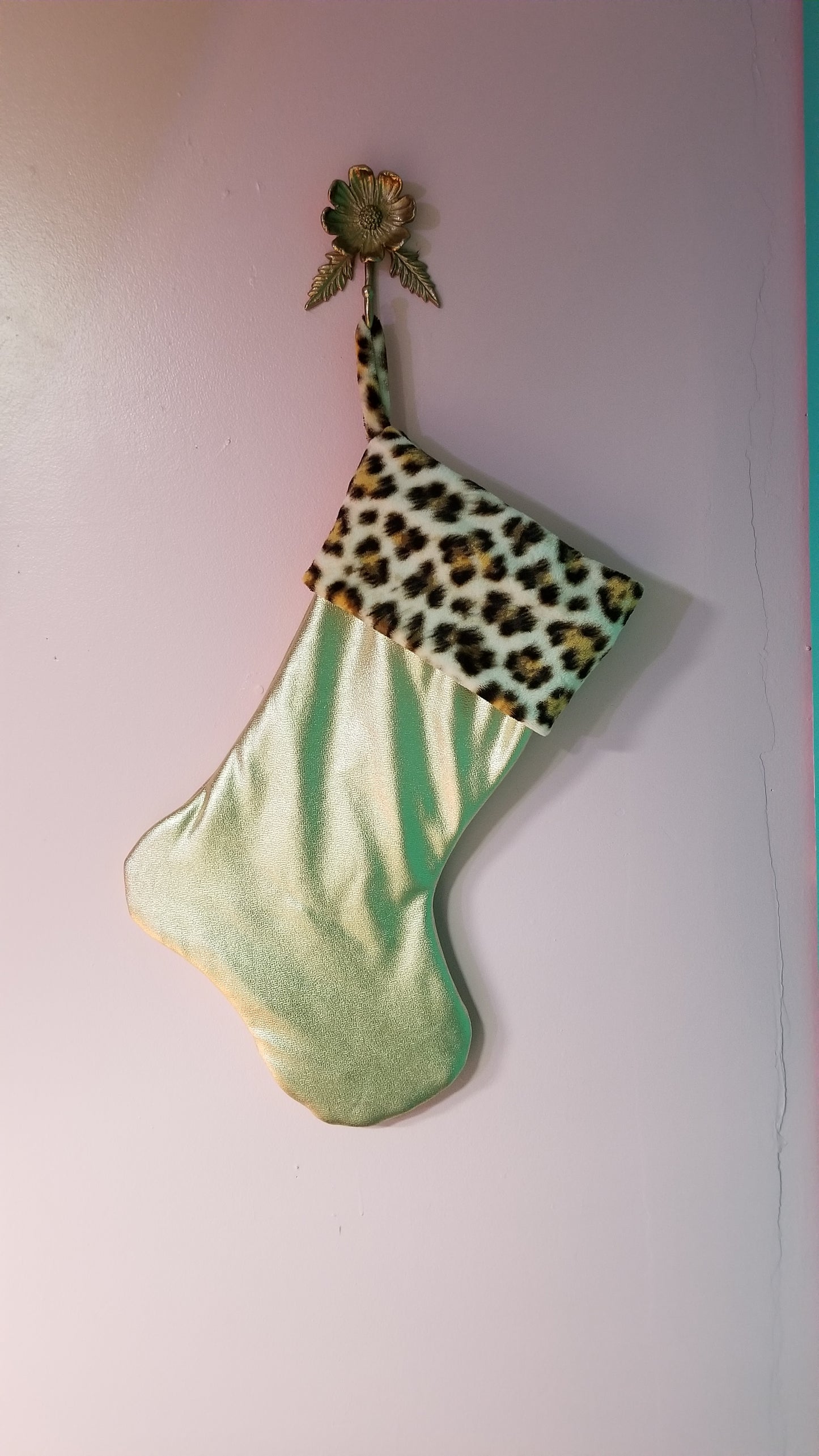 Gold Holiday Stocking by PMdesigns by Pamela Marie