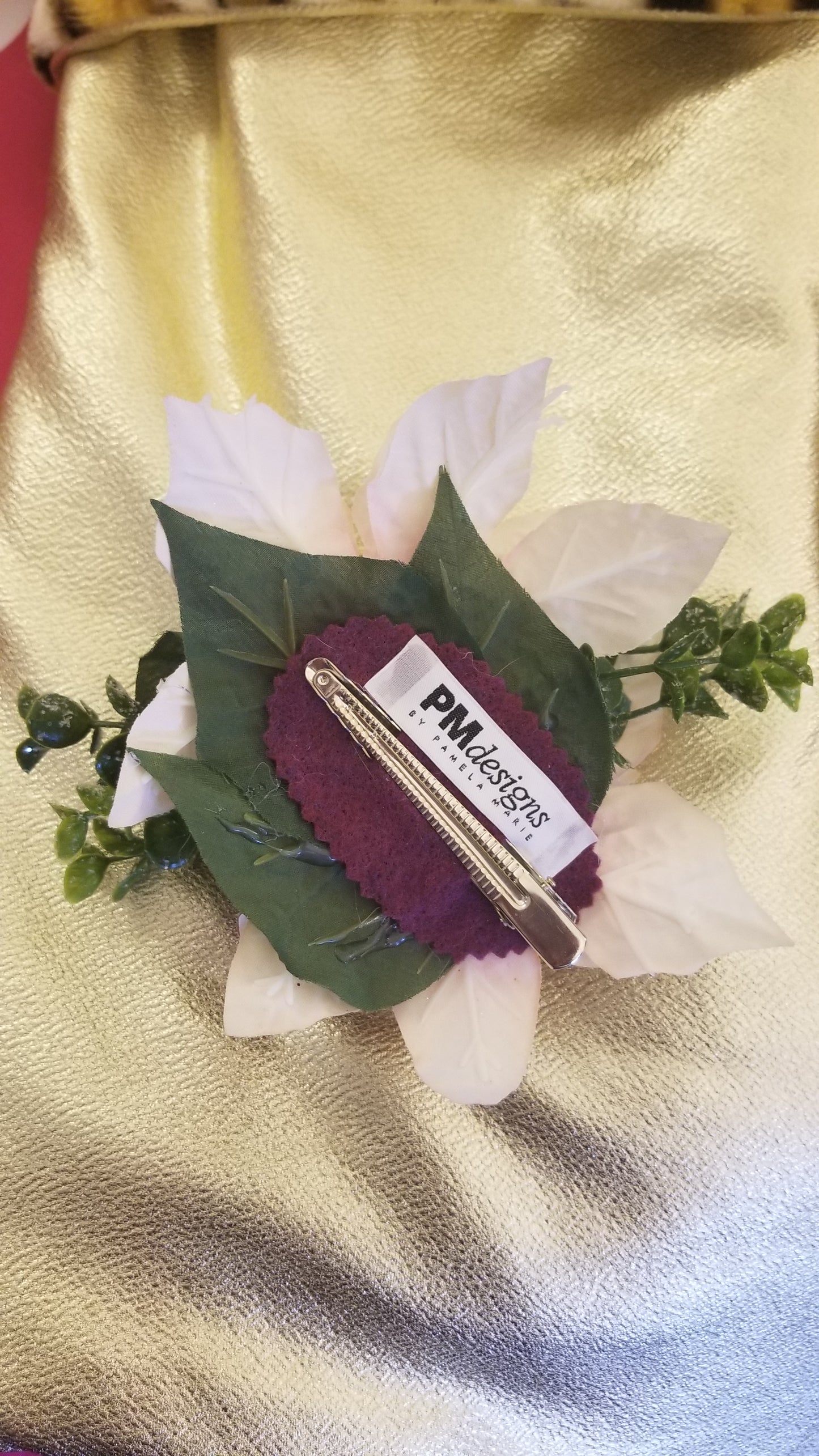 Pink Poinsettia Hair Flower by PMdesigns by Pamela Marie