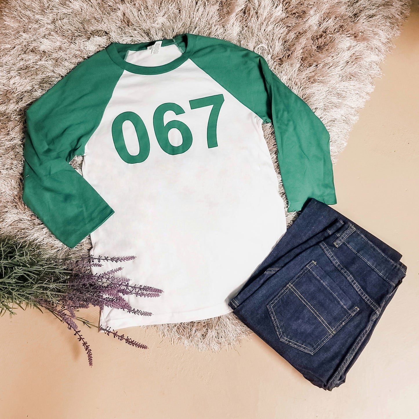 Squid Games Baseball Player Raglan Shirt