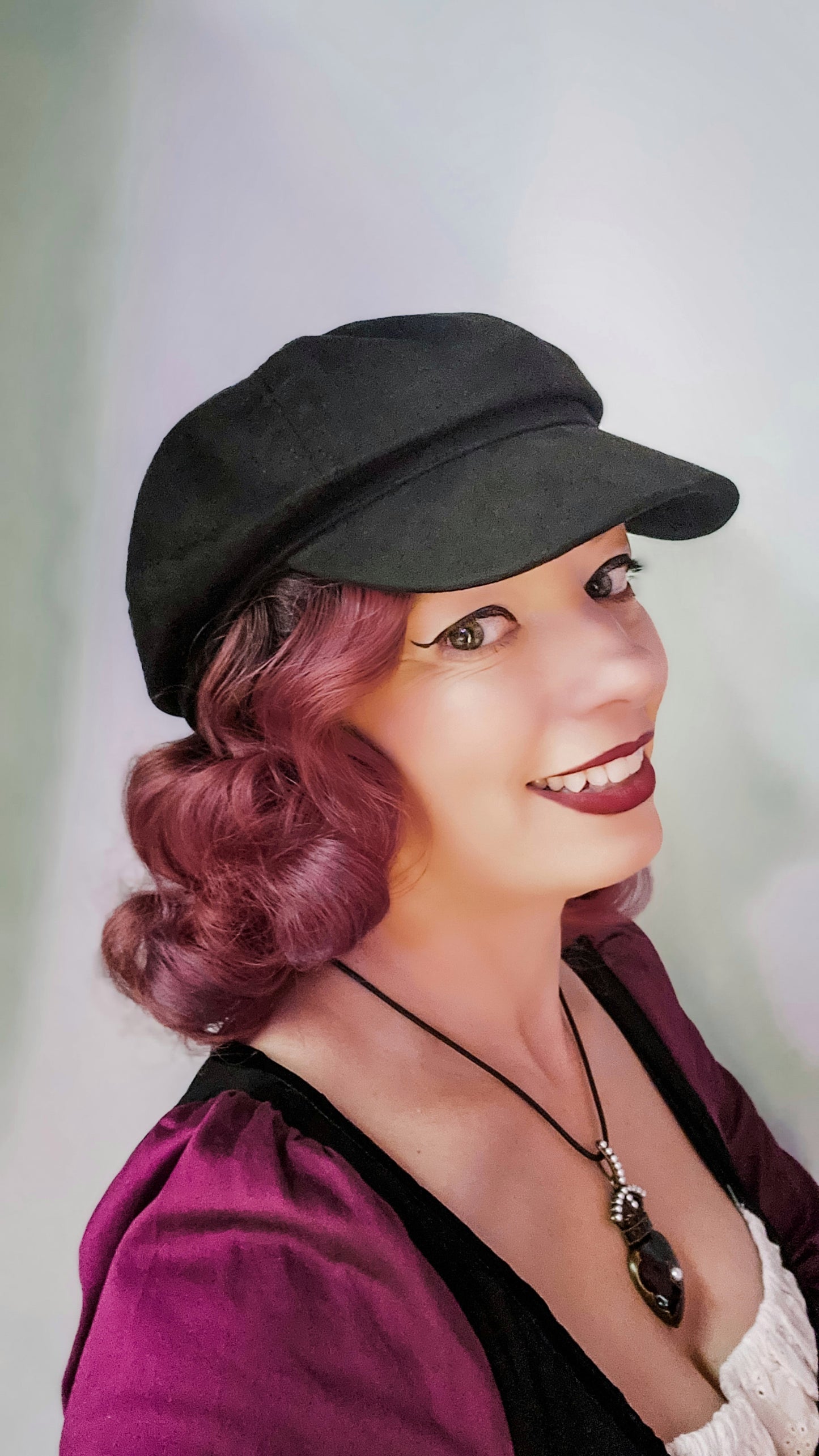 Suede Newsboy Cap