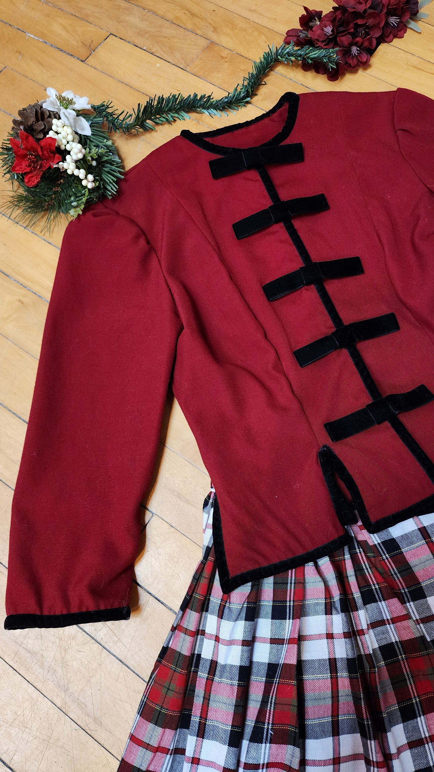 Red Vintage Inspired Blazer by Hollyville