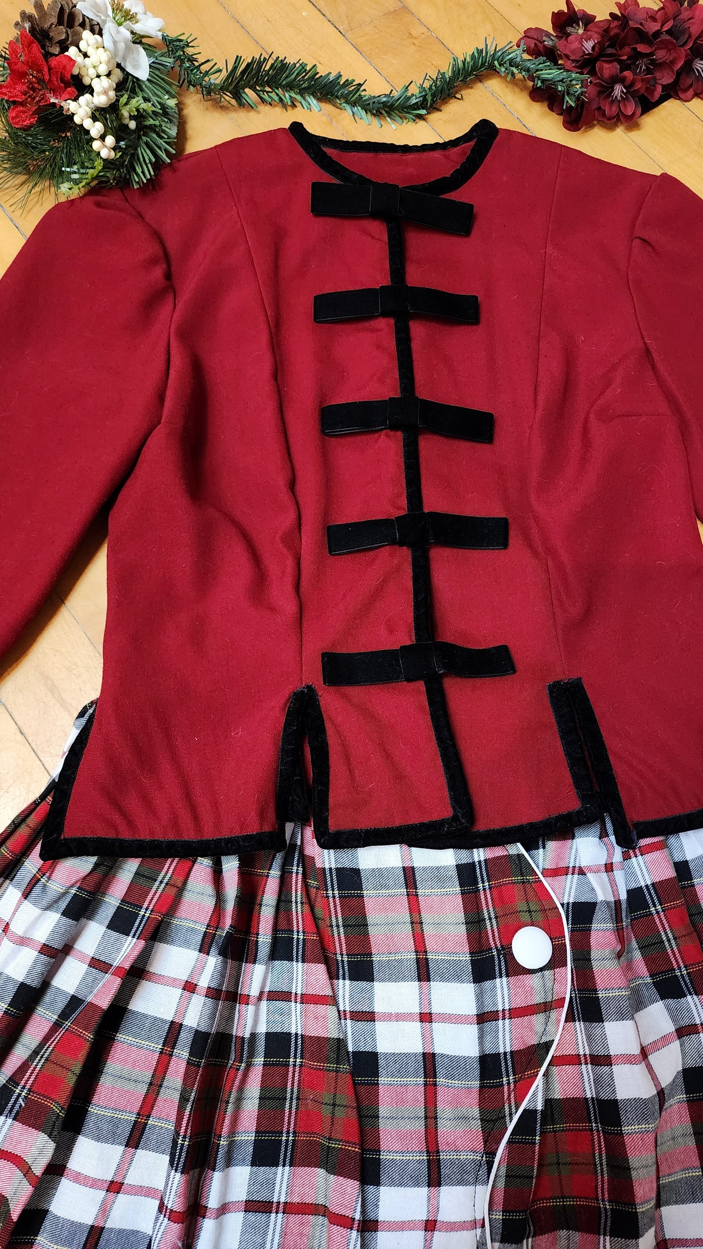 Red Vintage Inspired Blazer by Hollyville