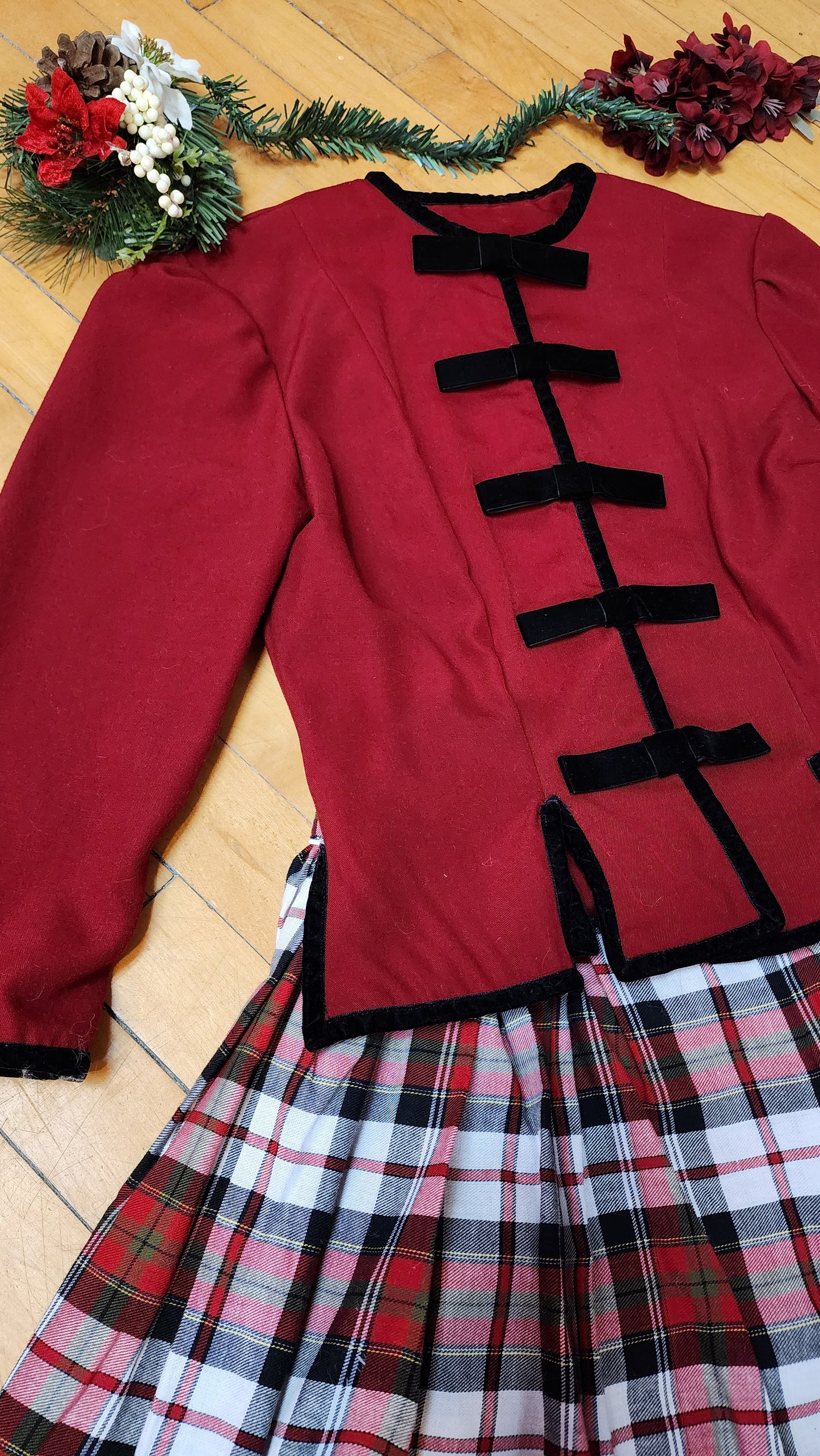 Red Vintage Inspired Blazer by Hollyville