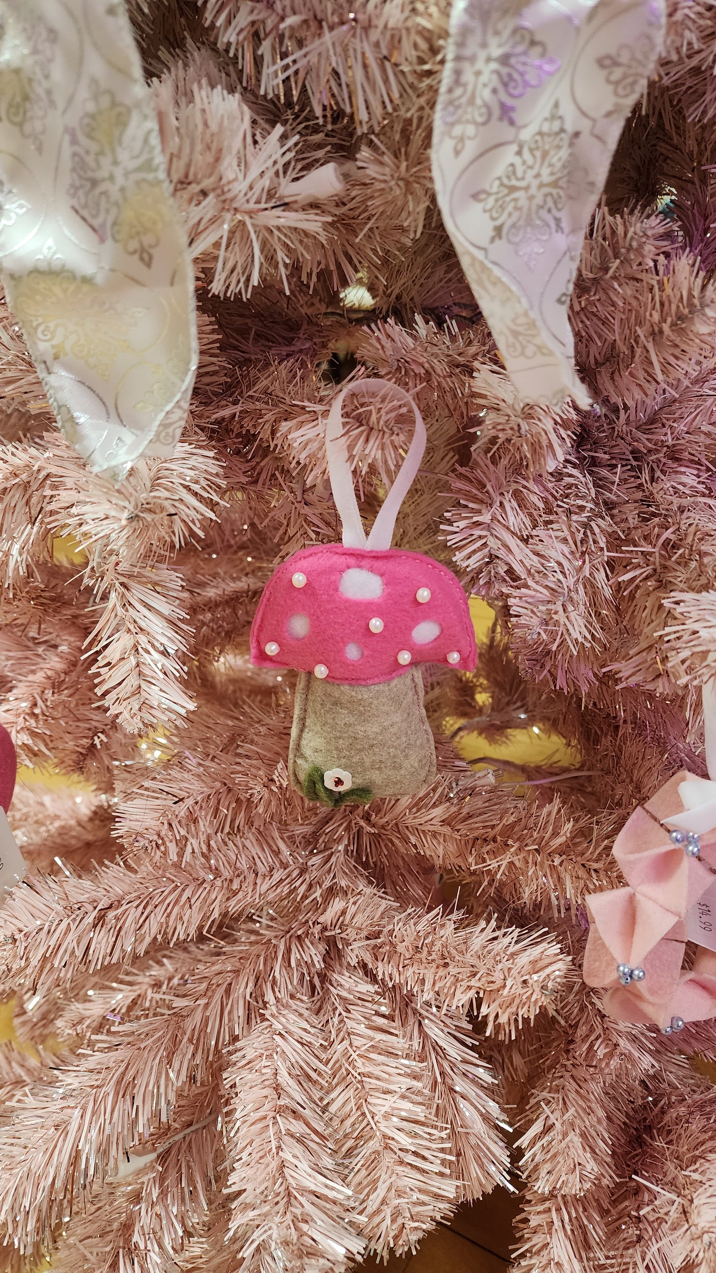Mushroom Felt Ornament by Hollyville