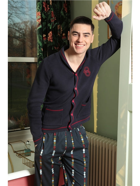 Adrian College Cardigan by Collectif Menswear