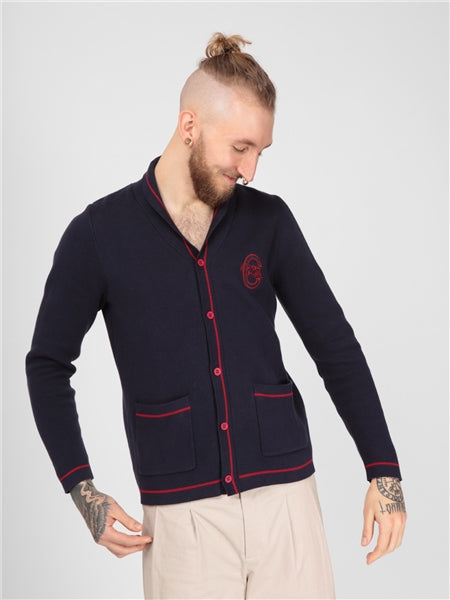 Adrian College Cardigan by Collectif Menswear
