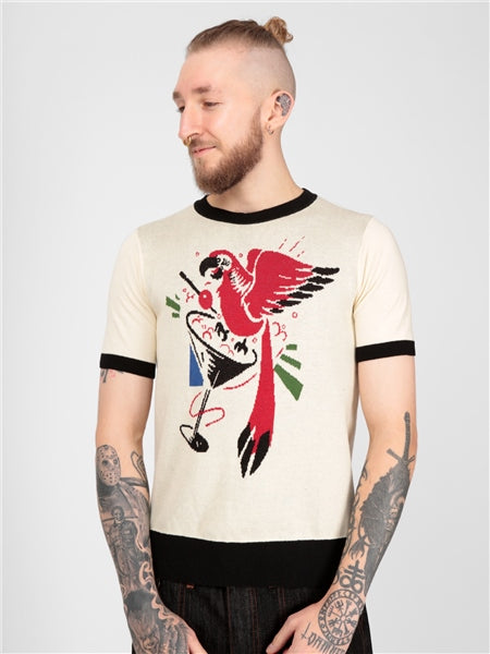 Scott Parrot Paradise Knitted Top by Collectif Menswear