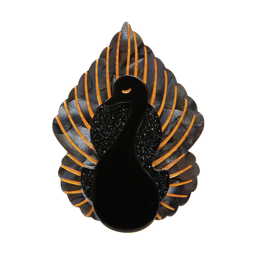 Ailes Noir Brooch by Erstwilder