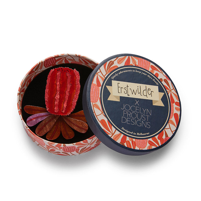 Bushy Blush Brooch by Erstwilder by Jocelyn Proust