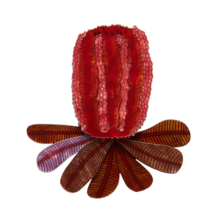 Bushy Blush Brooch by Erstwilder by Jocelyn Proust