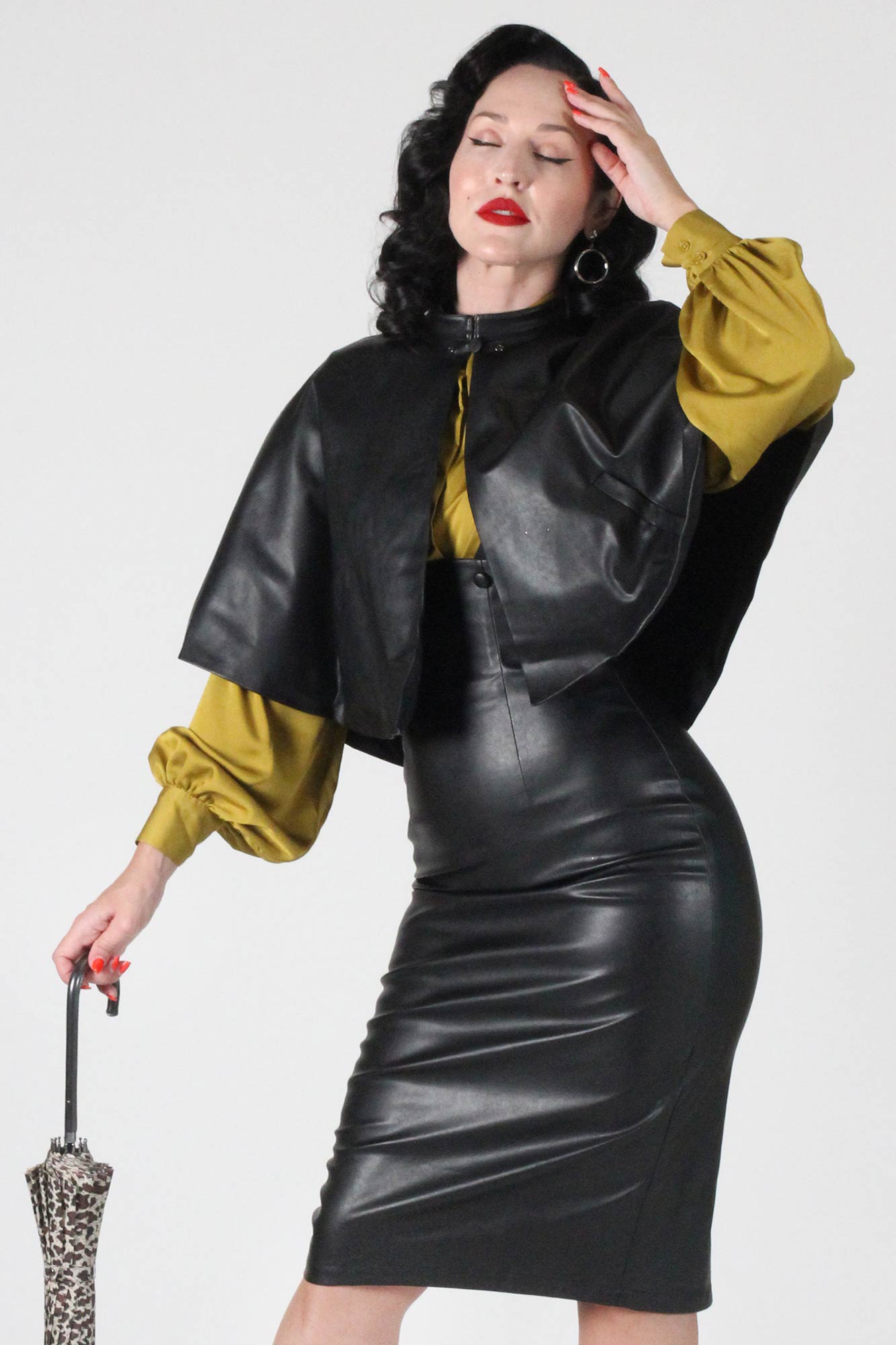 Black Vegan Capelet by Tailor and Twirl Tatyana