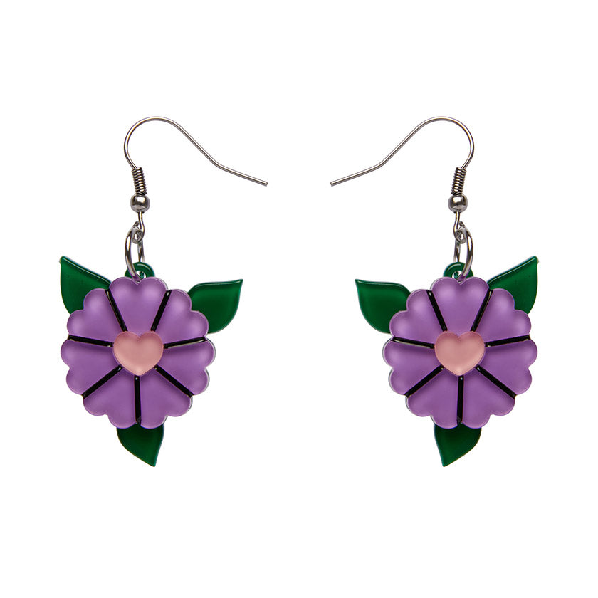 Blue Blooms Earrings by Erstwilder