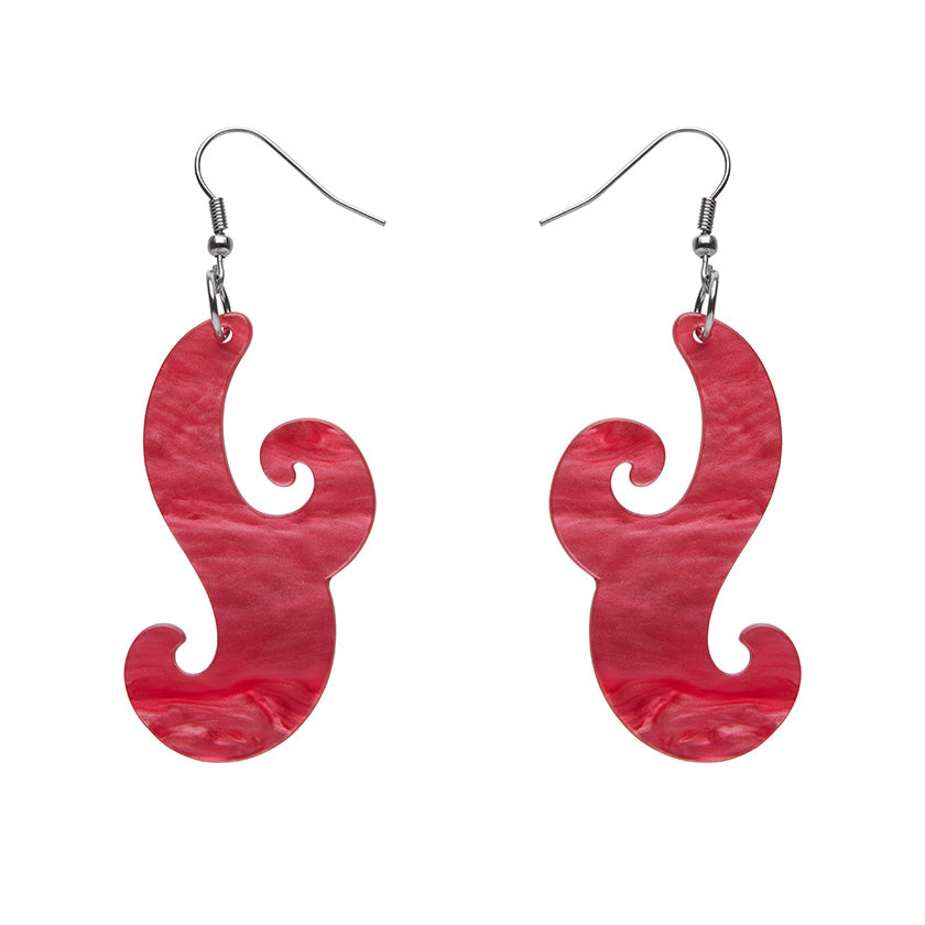 Essentials Nouveau Ripple Resin Drop Earrings by Erstwilder