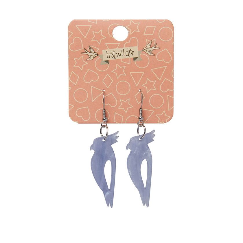 Essentials Kookaburra Ripple Resin Drop Earrings by Erstwilder