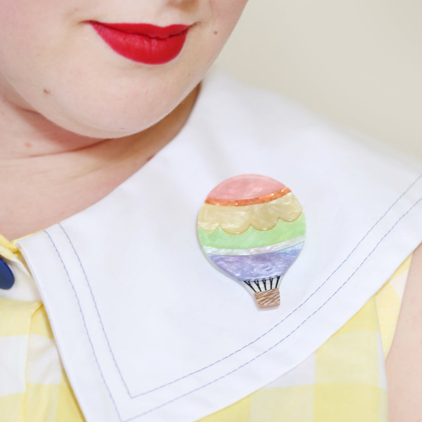 Around the World Brooch by Erstwilder