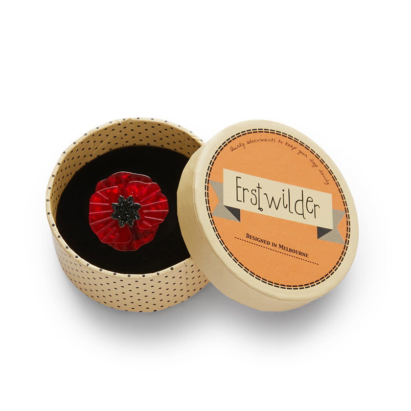 Poppy Field Mini Brooch by Erstwilder