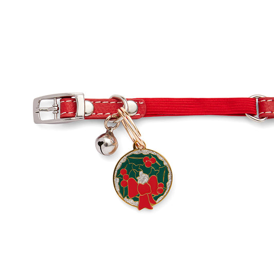 Deck the Halls Enamel Pet Charm by Erstwilder