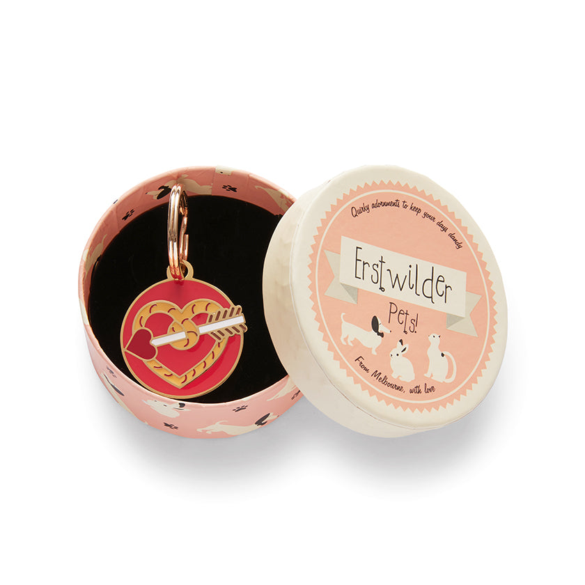 Shot Through the Heart Enamel Pet Charm by Erstwilder