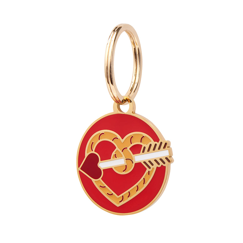Shot Through the Heart Enamel Pet Charm by Erstwilder