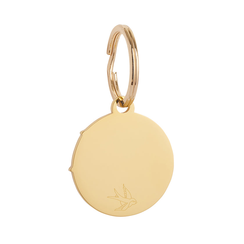 Heart Hydrangea Enamel Pet Charm by Erstwilder