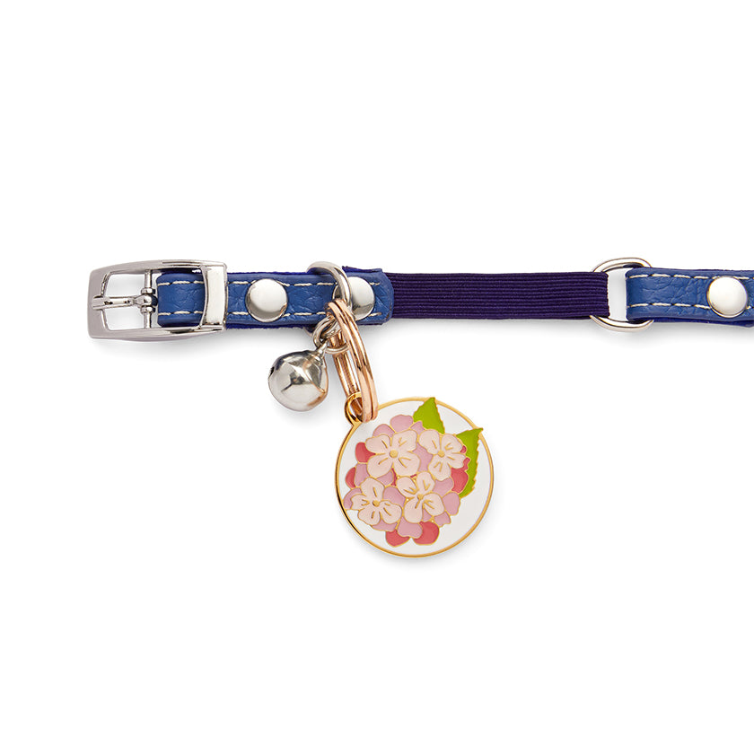 Heart Hydrangea Enamel Pet Charm by Erstwilder