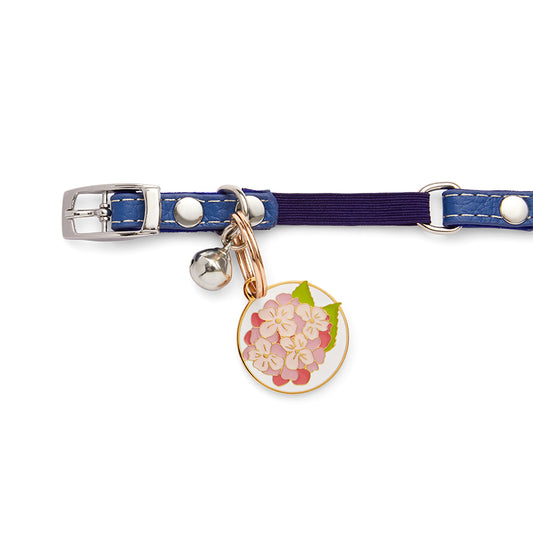 Heart Hydrangea Enamel Pet Charm by Erstwilder