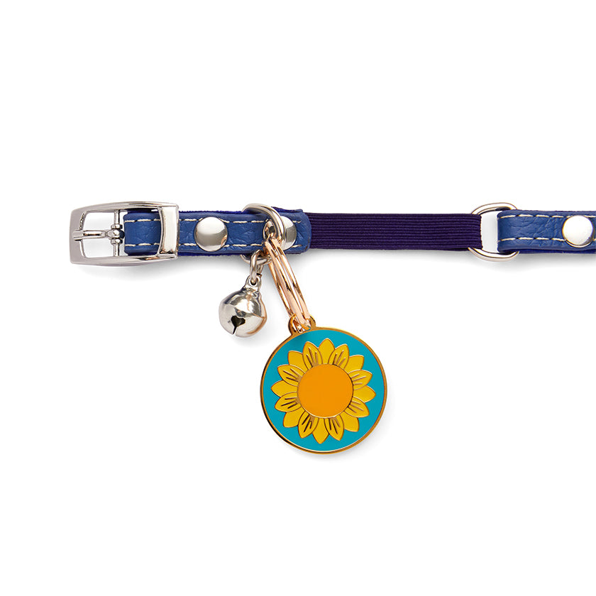 Sumptuous Sunflower Enamel Pet Charm by Erstwilder