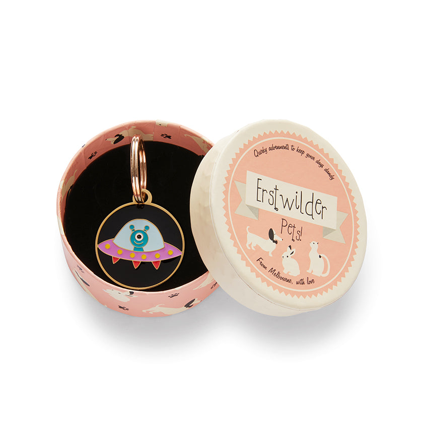Close Encounter Enamel Pet Charm by Erstwilder