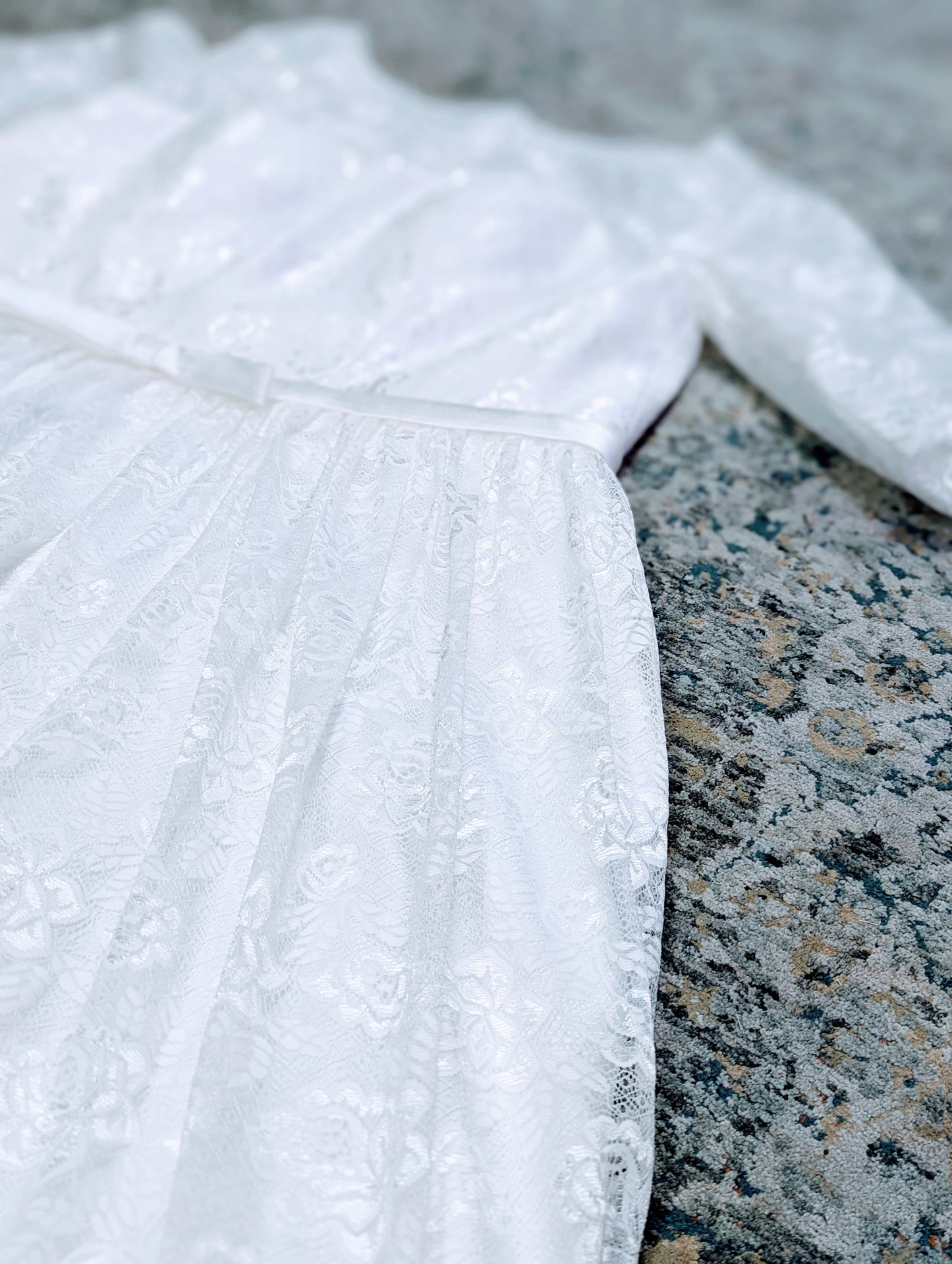 White A-Line Lace Wedding Dress XXL