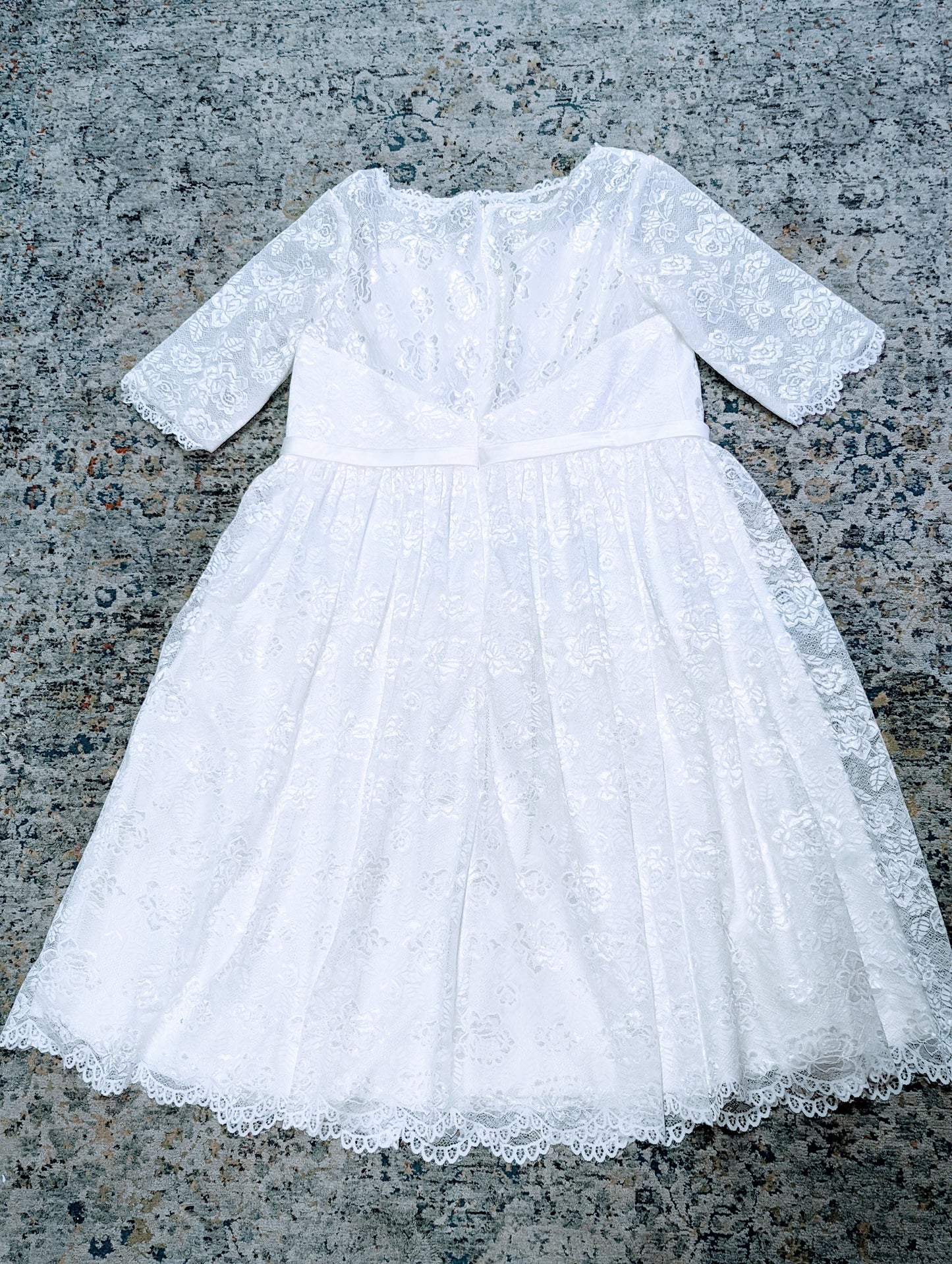 White A-Line Lace Wedding Dress XXL
