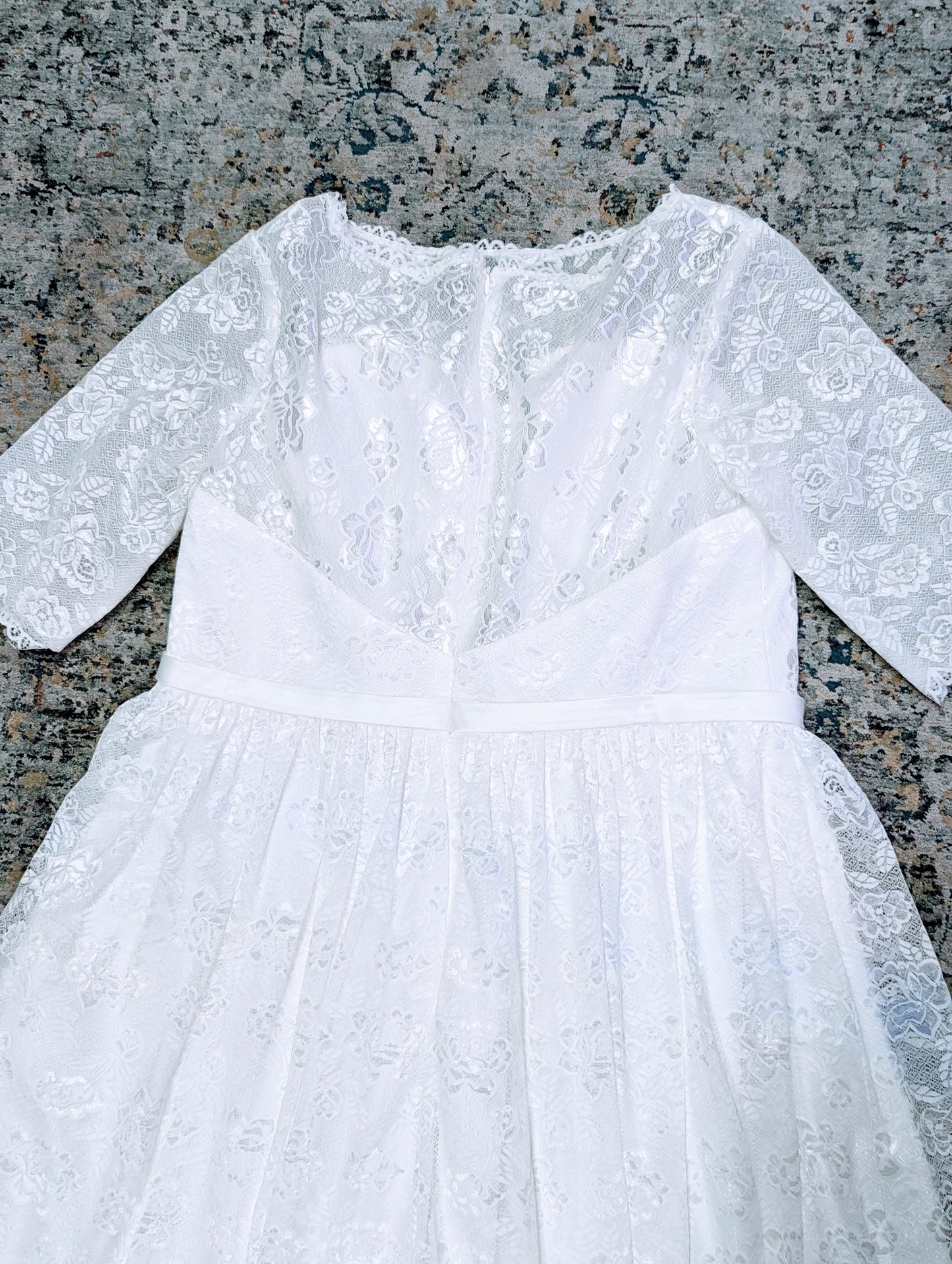 White A-Line Lace Wedding Dress XXL