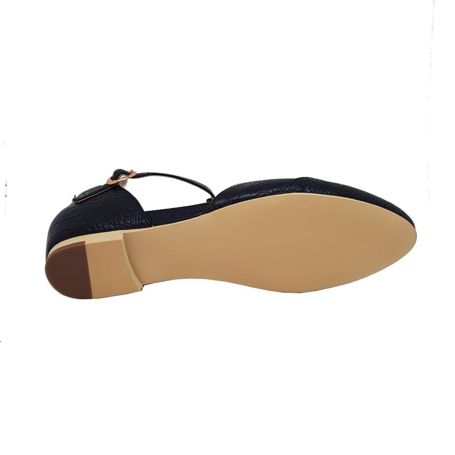 Roma Black Croc by Charlie Stone Shoes
