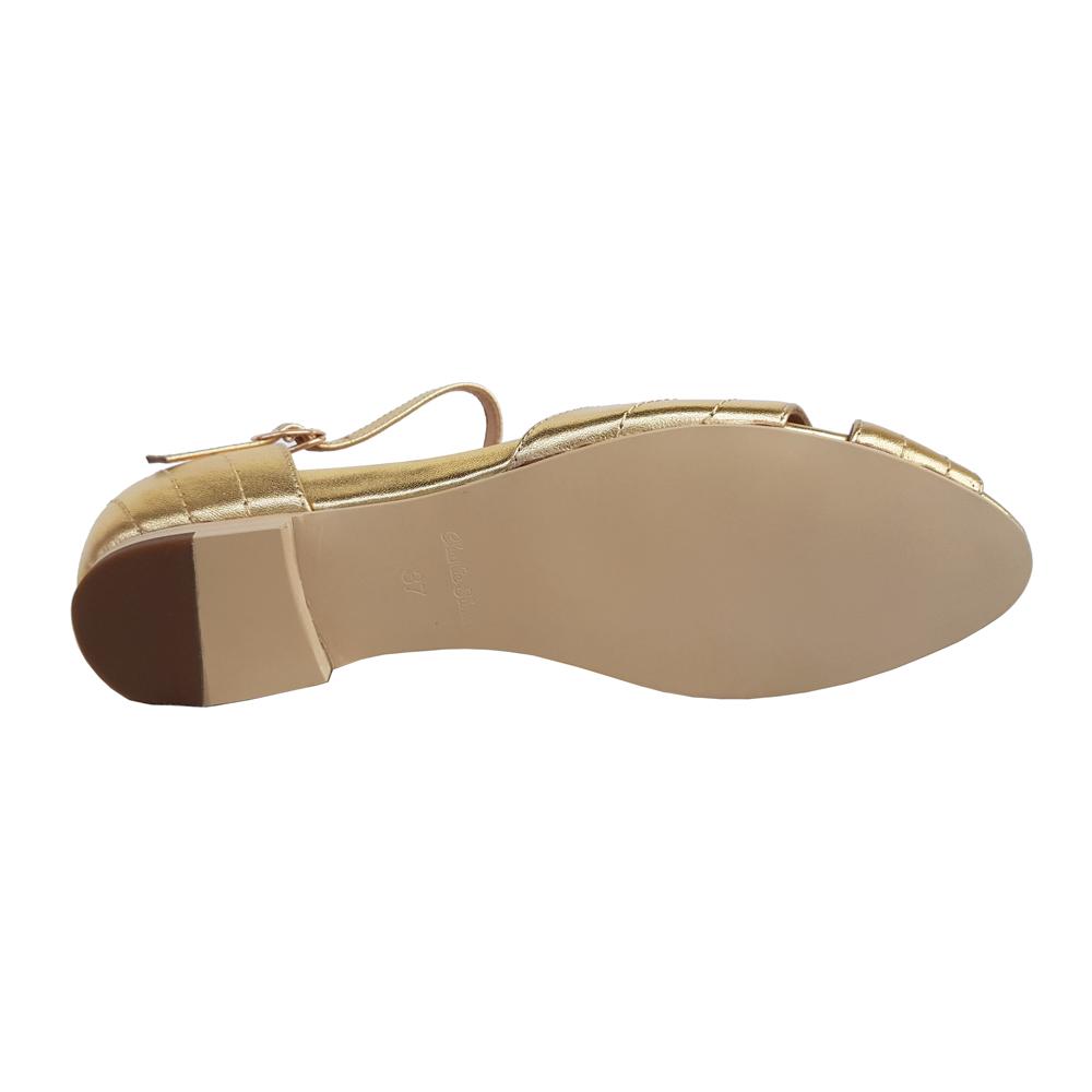 Santorini Shoes in Hot Gold by Charlie Stone