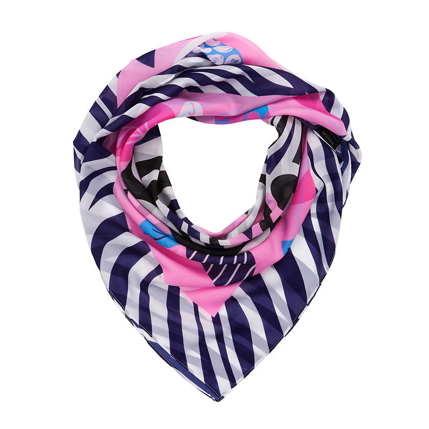 The Zealous Zebra Square Scarf by Erstwilder