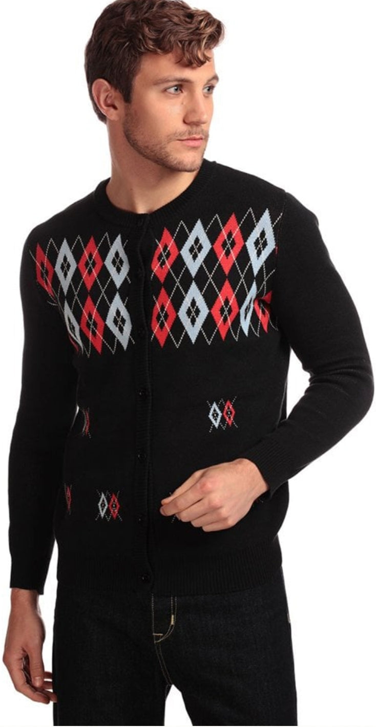 Charlie Diamond Cardigan by Collectif Menswear