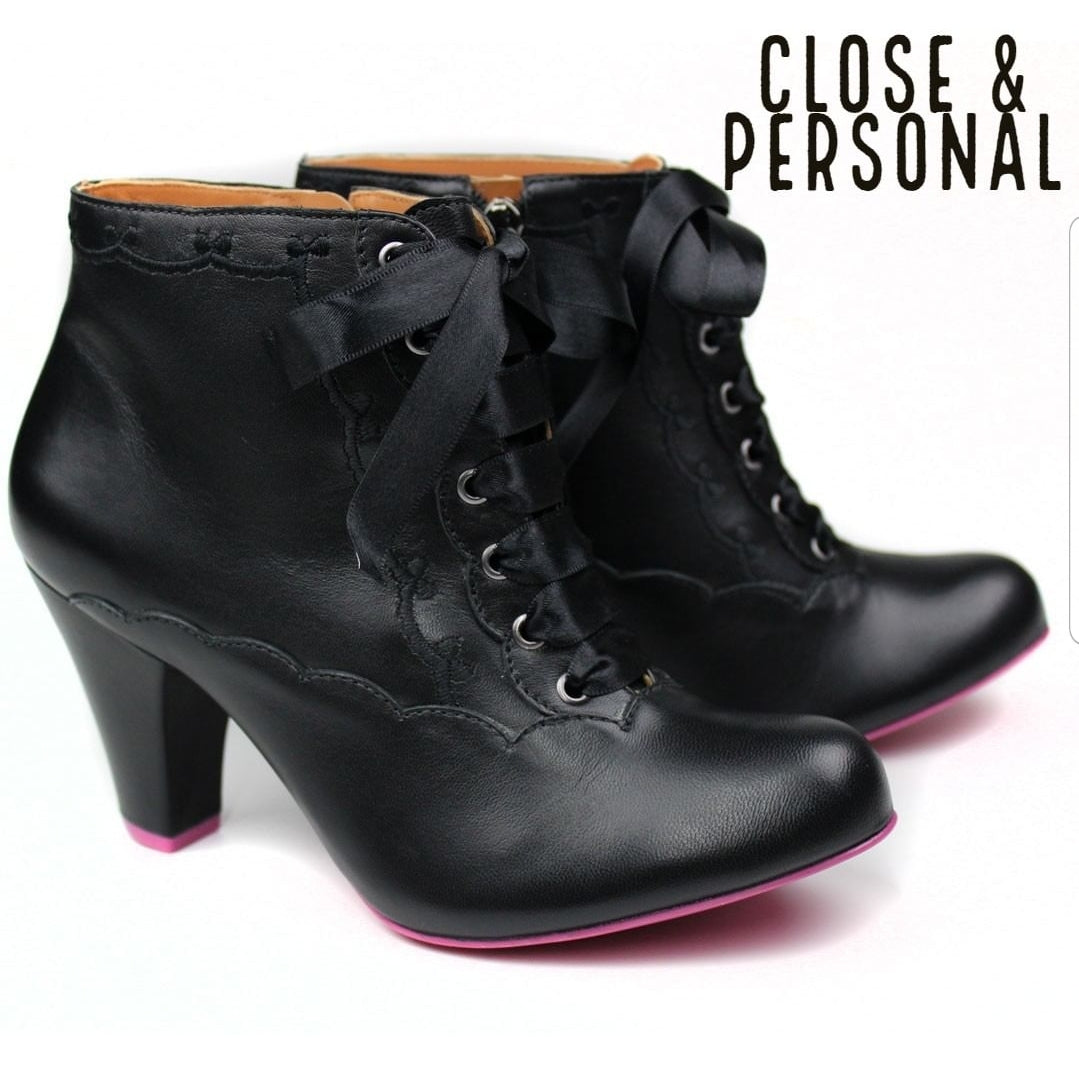 Embroidered Lace Booties by Cristofoli