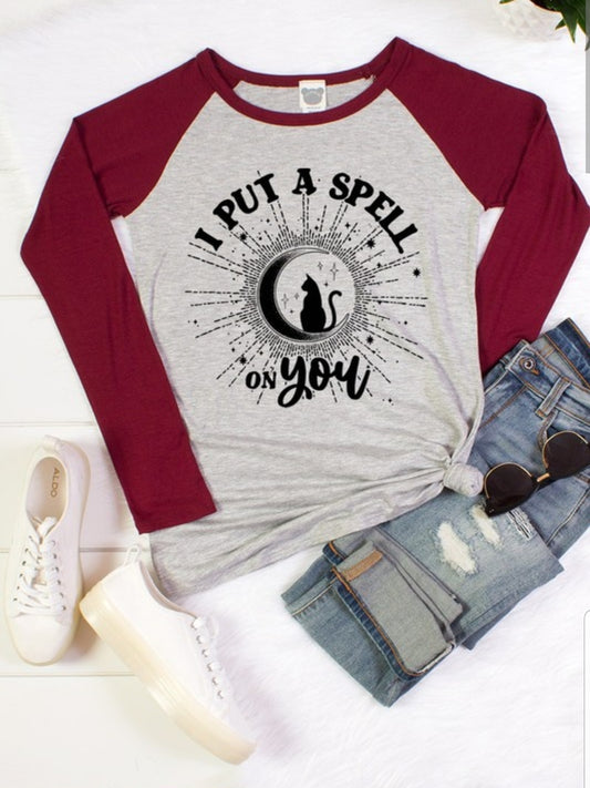 I Put a Spell on You Raglan Top