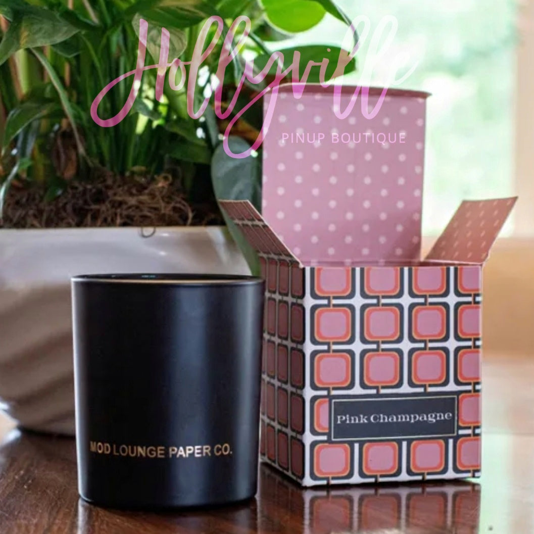 Midcentury Modern Retro Square Boxed Candle