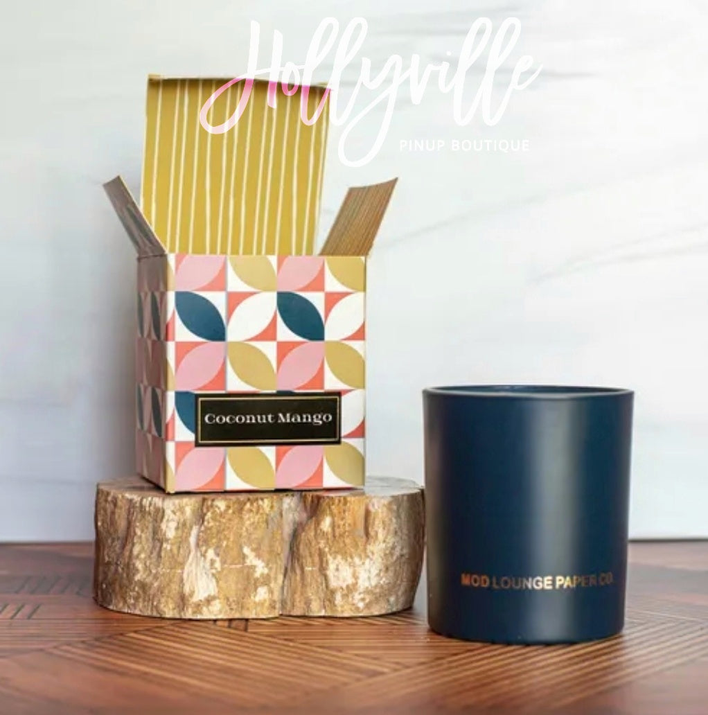 Midcentury Modern Four Petals Boxed Candle