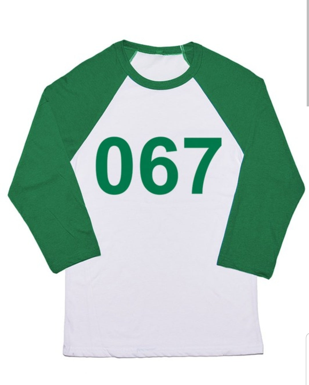 Squid Games Baseball Player Raglan Shirt