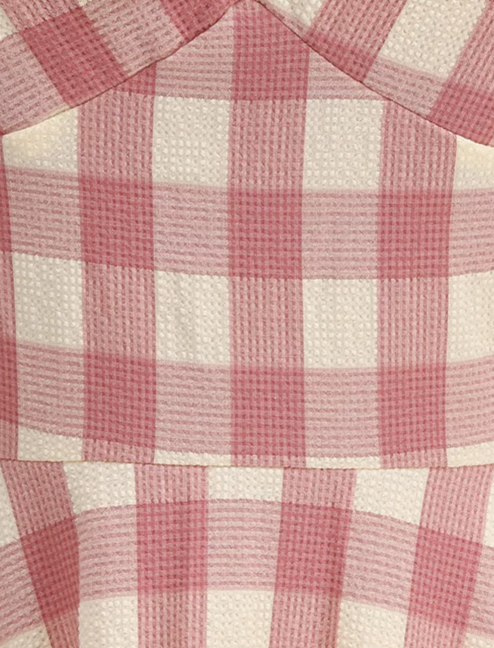Soft Pink Gingham Vintage Inspired Halter Pinup Dress