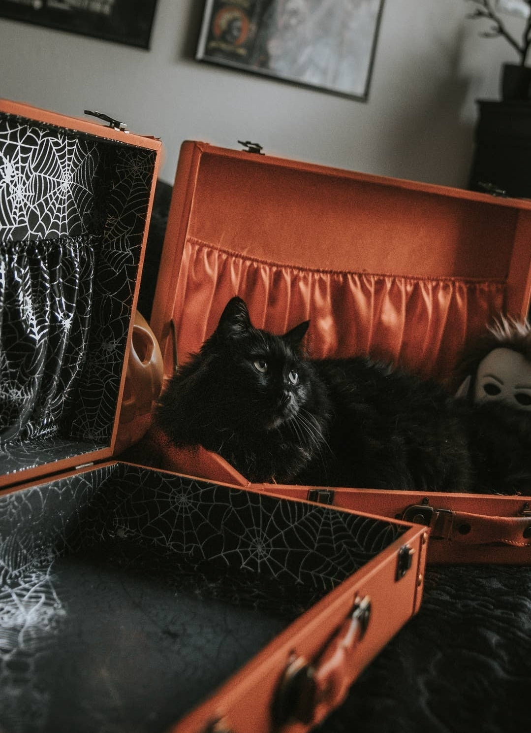 Haunted Hallows Traveling Case Vintage Trunk by Lively Ghosts